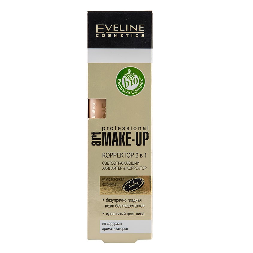 Корректор для лица EVELINE ART PROFESSIONAL MAKE-UP тон 05 nude 2 в 1 светоотражающий с кисточкой
Корректор для лица EVELINE ART PROFESSIONAL MAKE-UP тон 05 nude 2 в 1 светоотражающий с кисточкой