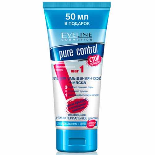 Гель для умывания+скраб+маска EVELINE PURE CONTROL 3 в 1 против прыщей и послеугревых изменений 200 мл
Гель для умывания+скраб+маска EVELINE PURE CONTROL 3 в 1 против прыщей и послеугревых изменений 200 мл