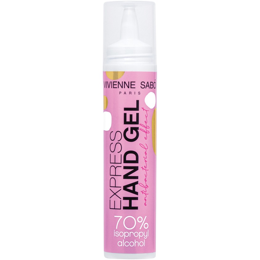Гель-санайзер для рук VIVIENNE SABO EXPRESS HAND GEL очищающий с антибактериальным эффектом 30 мл
Гель-санайзер для рук VIVIENNE SABO EXPRESS HAND GEL очищающий с антибактериальным эффектом 30 мл
