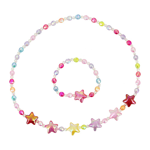 Набор MISS PINKY бусы, браслет 
Набор MISS PINKY бусы, браслет