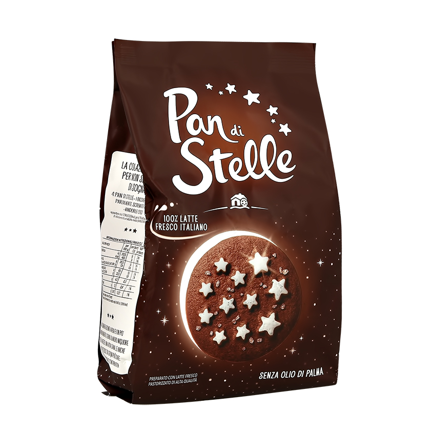 

Печенье MULINO BIANCO Пан Ди Стелле шоколадное с сахарными звездочками 350 г