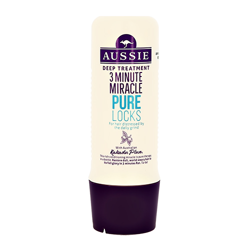 Средство интенсивного ухода для волос AUSSIE 3 MINUTE MIRACLE PURE LOCKS с экстрактом австралийской сливы какаду 250 мл
Средство интенсивного ухода для волос AUSSIE 3 MINUTE MIRACLE PURE LOCKS с экстрактом австралийской сливы какаду 250 мл