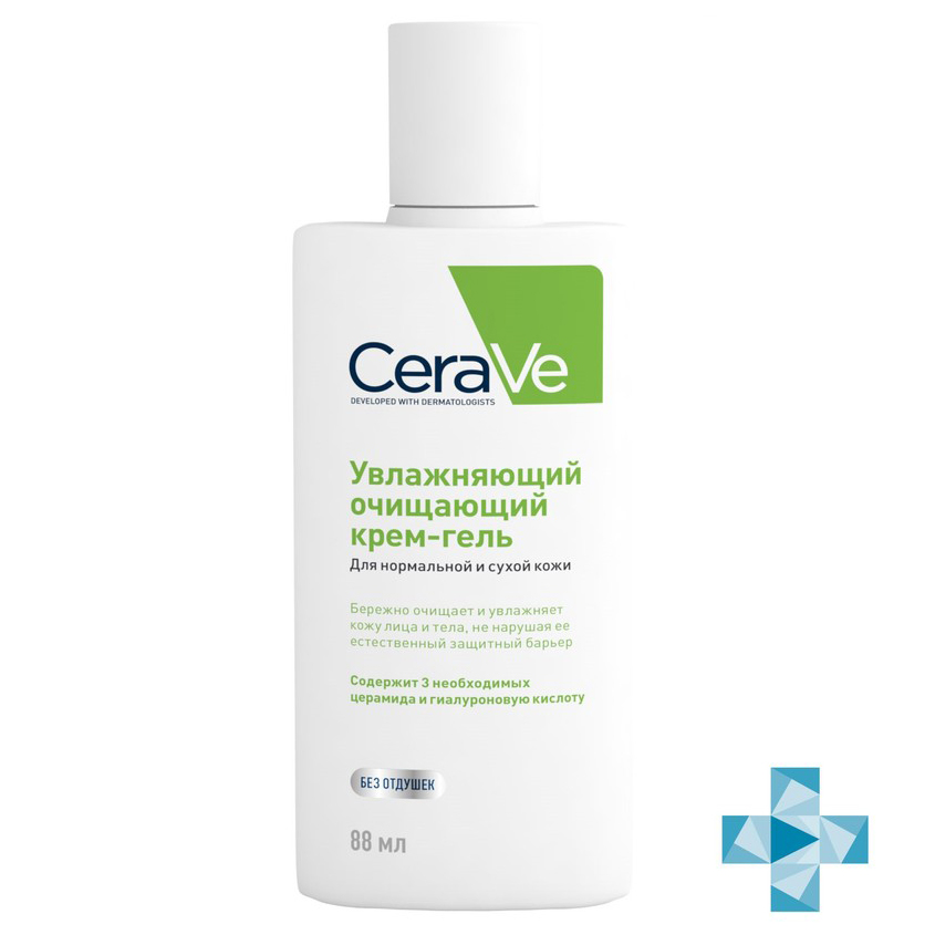Крем-гель для лица и тела CERAVE увлажняющий и очищающий для нормальной и сухой кожи 88 мл
Крем-гель для лица и тела CERAVE увлажняющий и очищающий для нормальной и сухой кожи 88 мл
