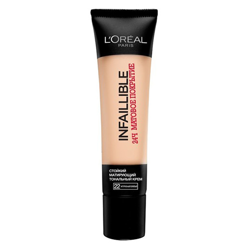 Крем тональный для лица LOREAL INFAILLIBLE 24 часа матовое покрытие тон 22 матовый натуральный беж
Крем тональный для лица LOREAL INFAILLIBLE 24 часа матовое покрытие тон 22 матовый натуральный беж