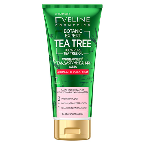 Гель для умывания EVELINE BOTANIC EXPERT TEA TREE 3 в 1 антибактериальный очищающий 175 мл
Гель для умывания EVELINE BOTANIC EXPERT TEA TREE 3 в 1 антибактериальный очищающий 175 мл