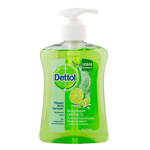 Мыло жидкое DETTOL антибактериальное Бодрящая свежесть с экстрактом грейпфрута 250 мл
Мыло жидкое DETTOL антибактериальное Бодрящая свежесть с экстрактом грейпфрута 250 мл
