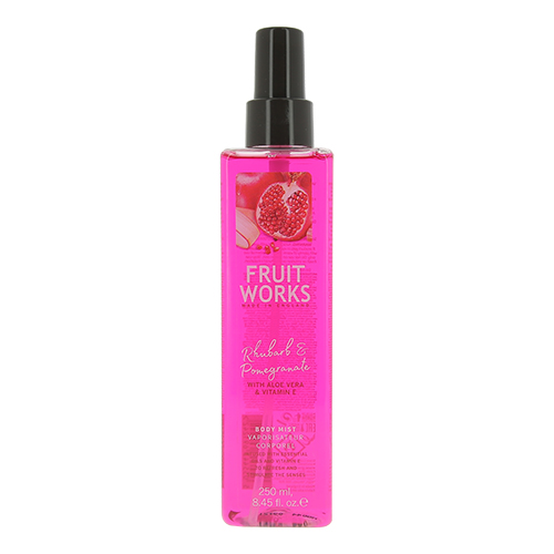 Мист для тела FRUIT WORKS RHUBARB & POMEGRANATE с алоэ вера и витамином Е 250 мл
Мист для тела FRUIT WORKS RHUBARB & POMEGRANATE с алоэ вера и витамином Е 250 мл