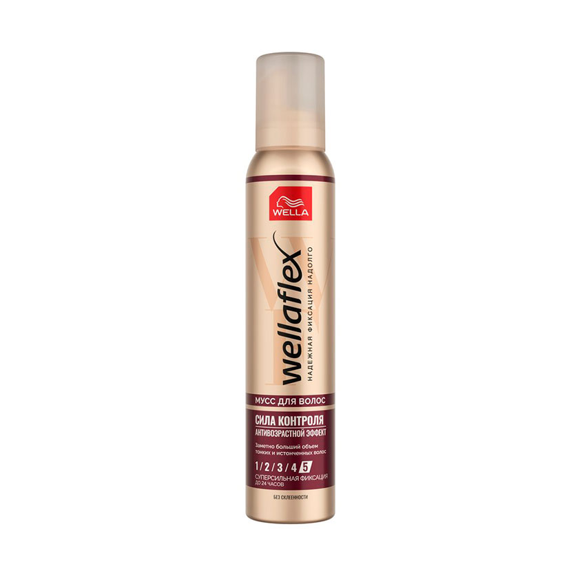 Мусс для волос WELLA WELLAFLEX АНТИВОЗРАСТНОЙ ЭФФЕКТ суперсильной фиксации 200 мл
Мусс для волос WELLA WELLAFLEX АНТИВОЗРАСТНОЙ ЭФФЕКТ суперсильной фиксации 200 мл
