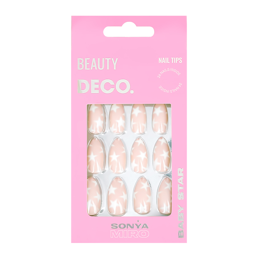 Набор накладных ногтей DECO. BABY STAR BY SONYA MIRO snow sparkle 24 шт + клеевые стикеры 24 шт
Набор накладных ногтей DECO. BABY STAR BY SONYA MIRO snow sparkle 24 шт + клеевые стикеры 24 шт