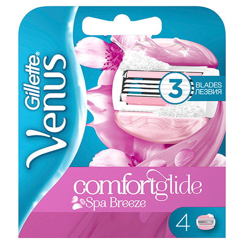 Кассеты для станка GILLETTE VENUS SPA BREEZE cо встроенными подушечками с гелем 4 шт
Кассеты для станка GILLETTE VENUS SPA BREEZE cо встроенными подушечками с гелем 4 шт