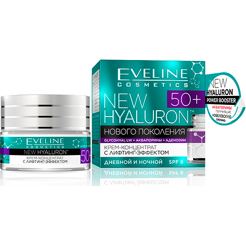 Дневной и ночной крем для лица EVELINE NEW HYALURON 50+ с эффектом лифтинга 50 мл
Дневной и ночной крем для лица EVELINE NEW HYALURON 50+ с эффектом лифтинга 50 мл
