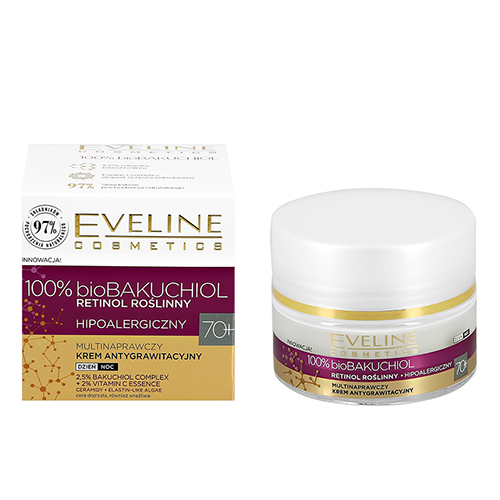 Крем для лица EVELINE 100% BIOBAKUCHIOL с ретинолом 70+ мультирегенерирующий подтягивающий 50 мл
Крем для лица EVELINE 100% BIOBAKUCHIOL с ретинолом 70+ мультирегенерирующий подтягивающий 50 мл