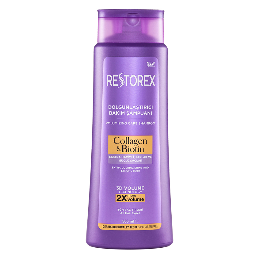 Шампунь для волос RESTOREX COLLAGEN & BIOTIN с коллагеном и биотином для объема 500 мл
Шампунь для волос RESTOREX COLLAGEN & BIOTIN с коллагеном и биотином для объема 500 мл