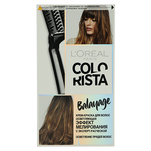 Крем-краска для волос LOREAL COLORISTA осветляющая с эффектом balayage 120 мл
Крем-краска для волос LOREAL COLORISTA осветляющая с эффектом balayage 120 мл