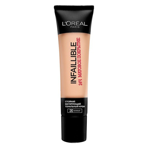 Крем тональный для лица LOREAL INFAILLIBLE 24 часа матовое покрытие тон 20 матовый бежевый
Крем тональный для лица LOREAL INFAILLIBLE 24 часа матовое покрытие тон 20 матовый бежевый