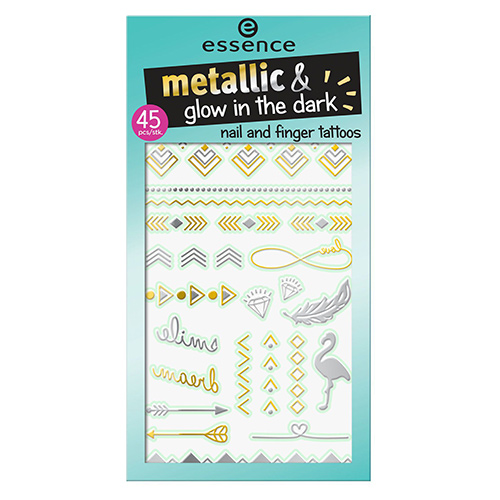 Наклейки-тату для рук и ногтей ESSENCE METALLIC & GLOW IN THE DARK
Наклейки-тату для рук и ногтей ESSENCE METALLIC & GLOW IN THE DARK