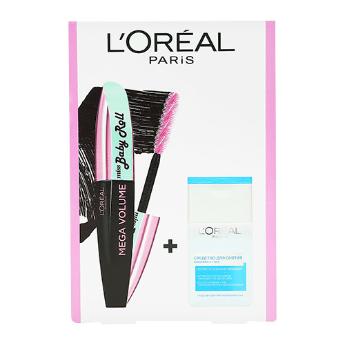 Набор подарочный женский LOREAL тушь для ресниц MEGA VOLUME MISS BABY ROLL объем и подкручивание черная, средство для снятия макияжа для чувствительных глаз 125 мл
Набор подарочный женский LOREAL тушь для ресниц MEGA VOLUME MISS BABY ROLL объем и подкручивание черная, средство для снятия макияжа для чувствительных глаз 125 мл
