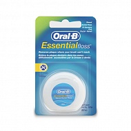 Нить зубная `ORAL-B` Essential вощеная мятная 50 м