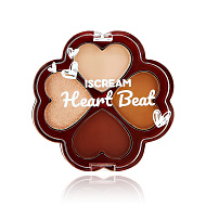 Палетка теней для век `ISCREAM` HEART BEAT тон 2