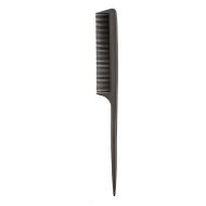 Гребень для волос `LADY PINK` `BASIC` PROFESSIONAL carbon comb карбоновый с ручкой