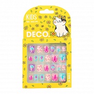Набор детских накладных ногтей `DECO.` KIDS самоклеящиеся ice cream 24 шт