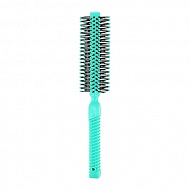 Щетка для волос `LADY PINK` `FAVS` массажная вентилируемая круглая зеленая