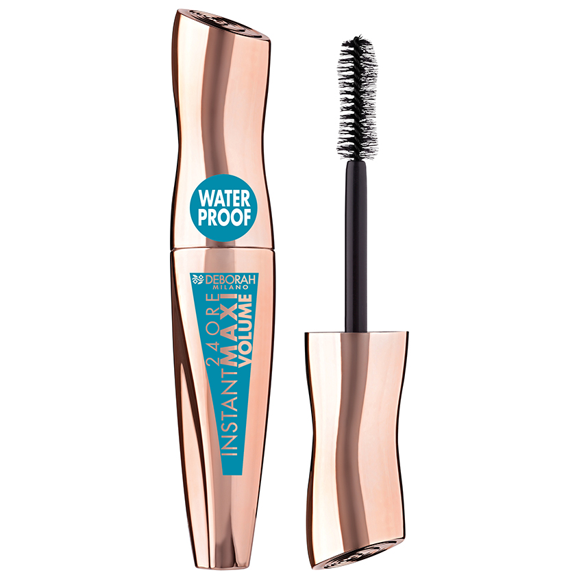 Тушь для ресниц DEBORAH 24ORE INSTANT MAXI VOLUME MASCARA водостойкая тон черный - фото 1