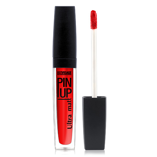 Блеск для губ LUXVISAGE PIN UP ULTRA MATT матовый тон 29 red flower, Губы