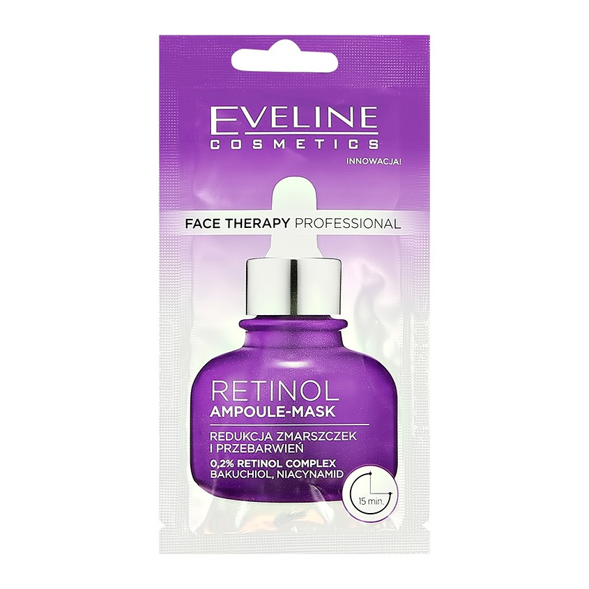 Маска для лица EVELINE FACE THERAPY PROFESSIONAL с ретинолом 8 мл eveline маска для лица eveline face therapy professional с ретинолом 8 мл