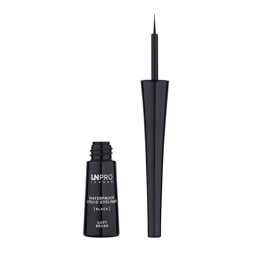 Подводка для глаз LN PROFESSIONAL LIQUID EYELINER мягкая кисточка тон 101 - фото 1