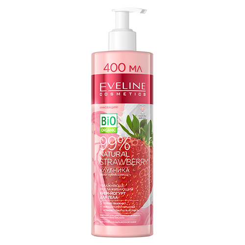 

Крем-йогурт для тела EVELINE BIO ORGANIC 3 в 1 клубника 400 мл