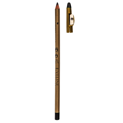   Подружка Карандаш для глаз EVELINE EYELINER PENCIL с точилкой водостойкий тон черный