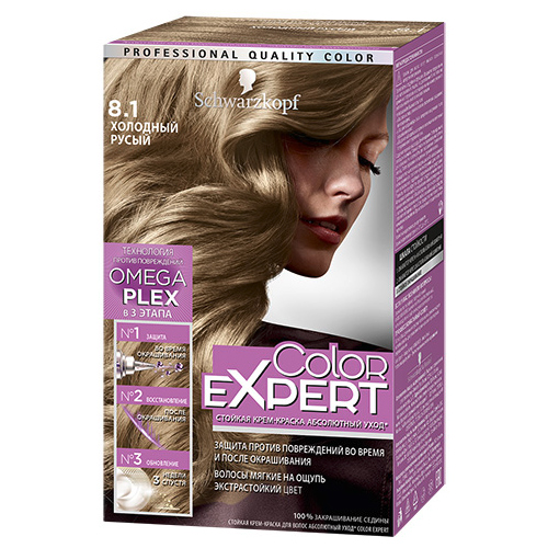 Краска для волос COLOR EXPERT тон 8-1 холодный русый 60 мл