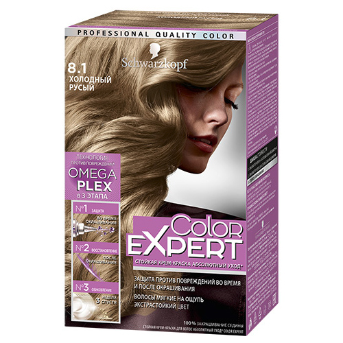 

Краска для волос COLOR EXPERT тон 8-1 холодный русый 60 мл