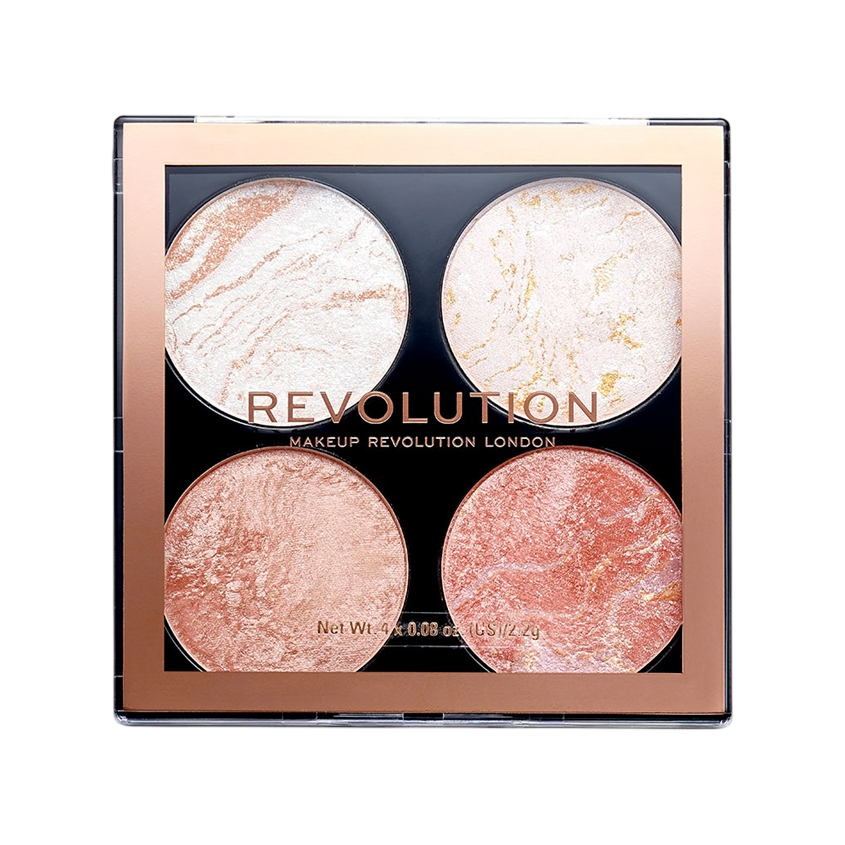 Палетка хайлайтеров для лица REVOLUTION CHEEK KIT тон take a breather