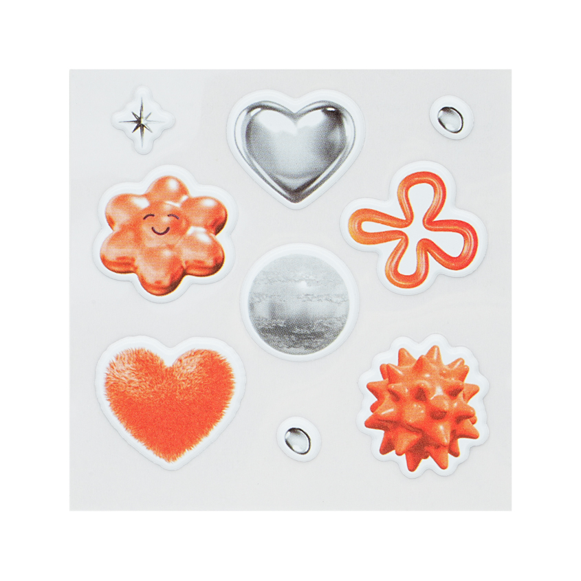 Стикеры FUN оранжевые 6 шт