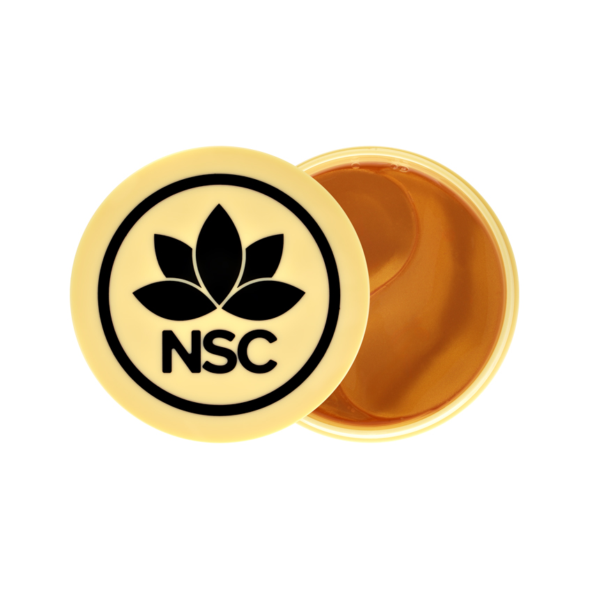 Патчи для глаз NSC гидрогелевые антивозрастные с витамином C и золотом от отеков 60 шт