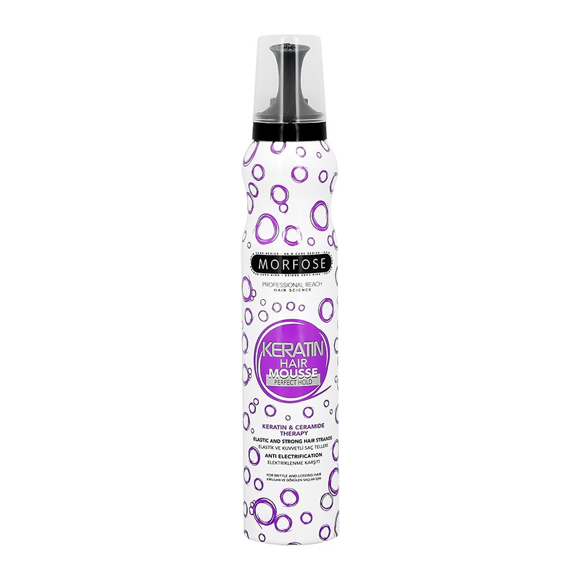 Мусс для волос MORFOSE KERATIN 200 мл morfose мусс для волос morfose extra strong 200 мл