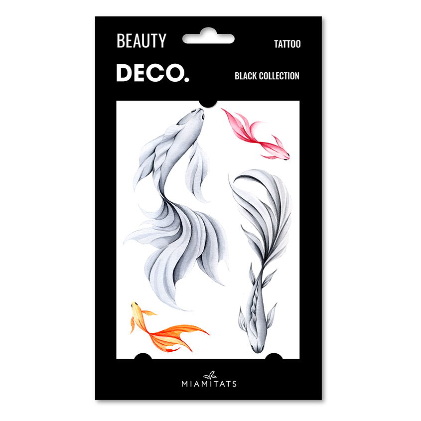 

Татуировка для тела DECO. BLACK COLLECTION by Miami tattoos переводная Fish
