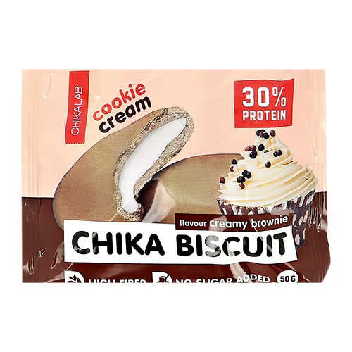 

Печенье неглазированное с начинкой CHIKALAB CHIKA BISCUIT Сливочный брауни 50 г