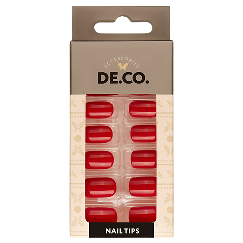 

Набор накладных ногтей DE.CO. ESSENTIAL red kiss 24 шт + клеевые стикеры 24 шт