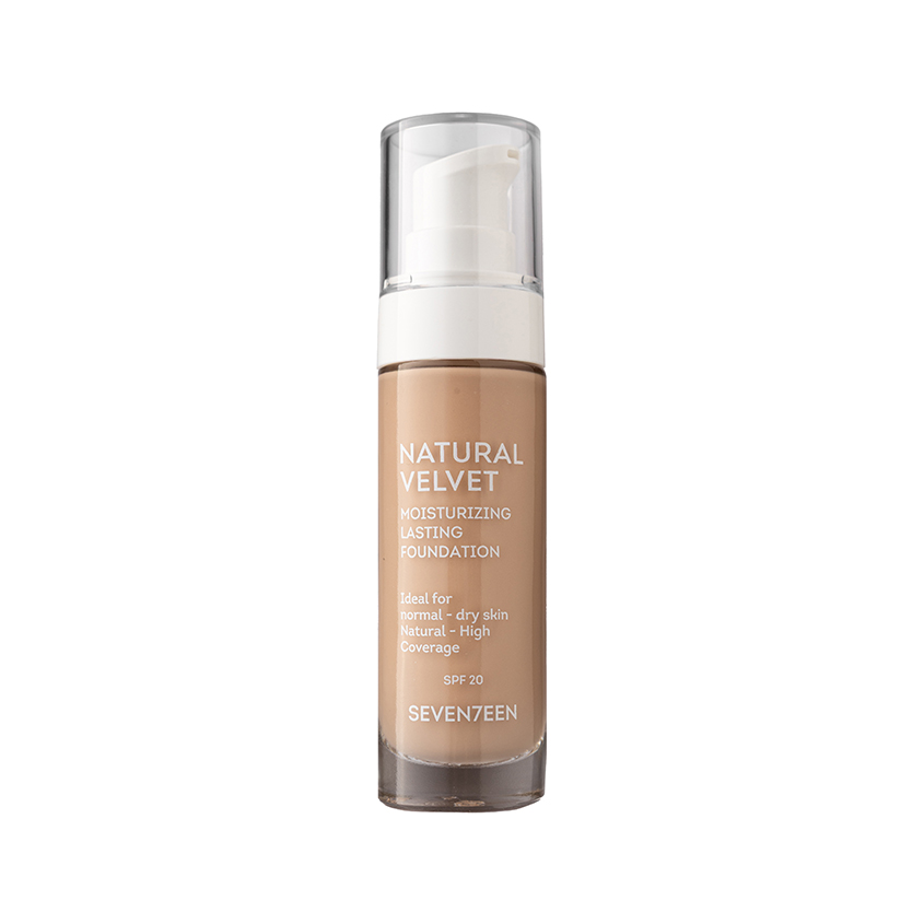 Крем тональный для лица SEVENTEEN NATURAL VELVET стойкий с бархатным эффектом тон 3