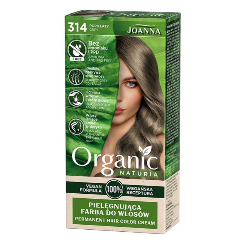 Краска для волос JOANNA ORGANIC NATURIA тон 314 Пепельный joanna краска для волос joanna organic naturia тон 342 кофейный