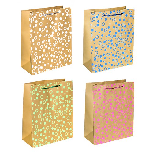 

Сумка бумажная GRANDGIFT подарочная в ассортименте 25,5x31x12,5 см
