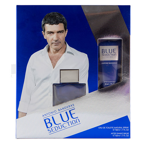 Набор подарочный мужской `ANTONIO BANDERAS` BLUE SEDUCTION (туалетная вода 50 мл, бальзам после бритья 50 мл)
