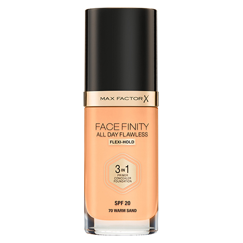 Основа тональная для лица `MAX FACTOR` FACEFINITY ALL DAY FLAWLESS 3 в 1 тон 70