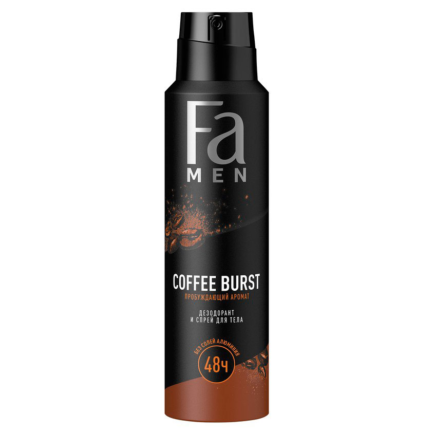 

Део-спрей муж. FA MEN COFFEE BURST пробуждающий 48 ч 150 мл