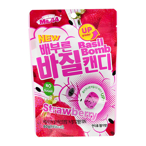 Конфеты `MS.44` `CANDY` BASIL BOMB со вкусом клубники 60 г
