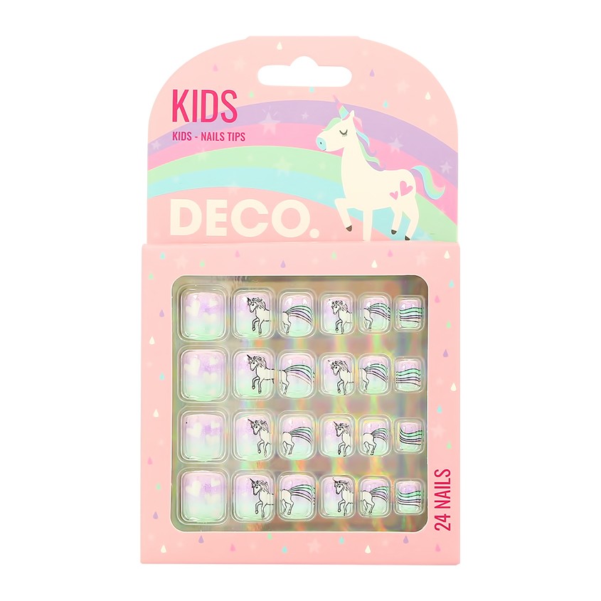 

Набор детских накладных ногтей DECO. KIDS самоклеящиеся fairytale 24 шт