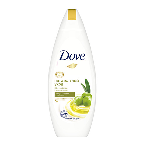 DOVE Крем-гель для душа DOVE питательный уход с маслом оливы 250 мл